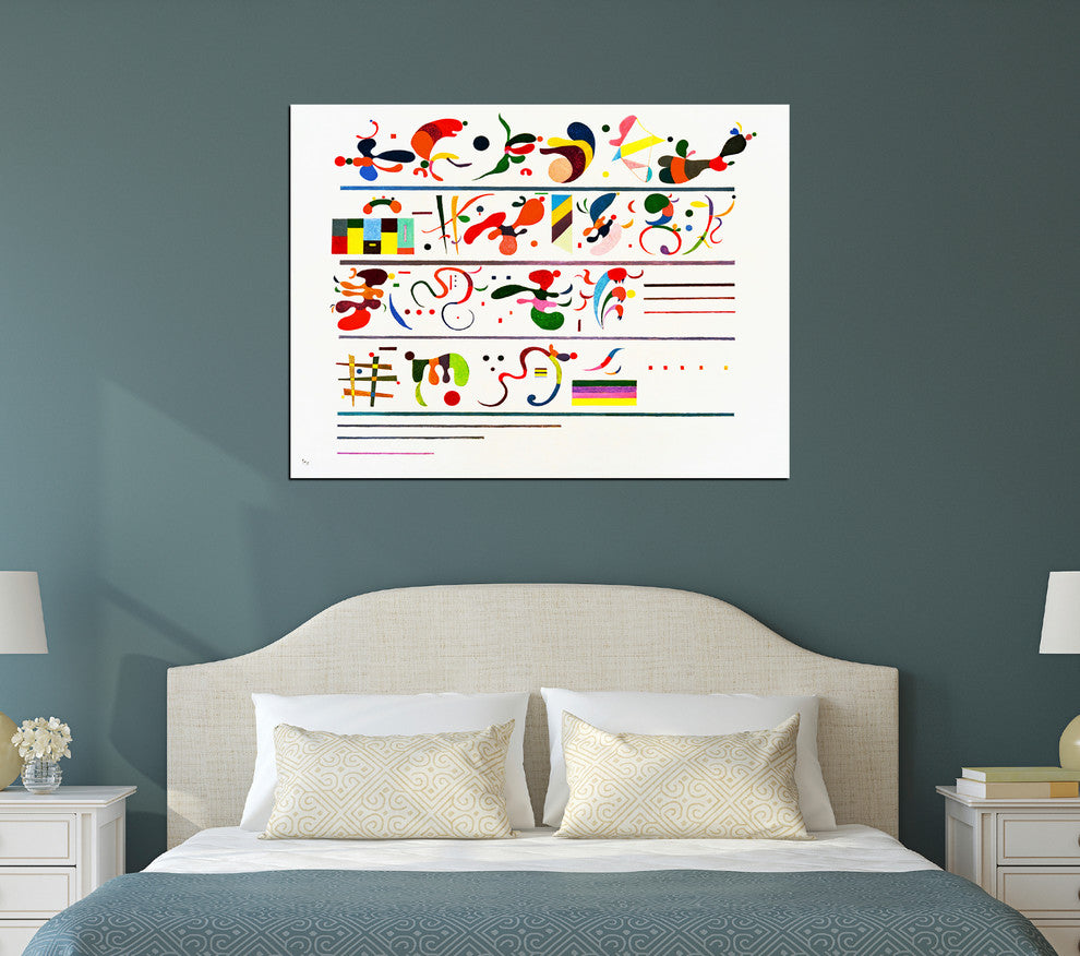 Epic Graffiti "Succession" by Wassily Kandinsky Giclee Canvas Wall Art, 12"x16"