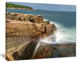 "Acadia National Park Coast" Oversized Beach Canvas Artwork, 40"x30"