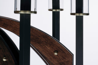 Maxim 39516 Merge 6 Light 29"W Chandelier - Black / Wenge