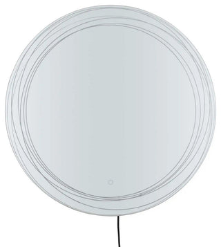 Mojave 36" Round Backlit LED Wall Mirror - Chrome
