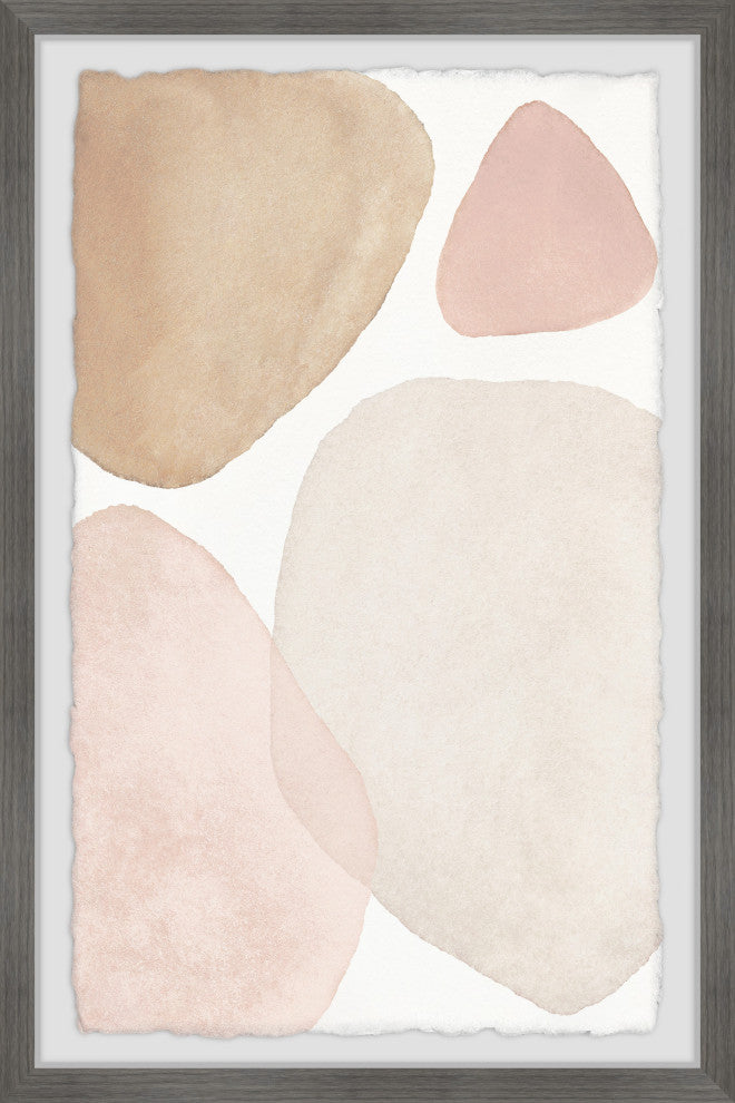 "Dynamic Shapes" Framed Painting Print, 12x18