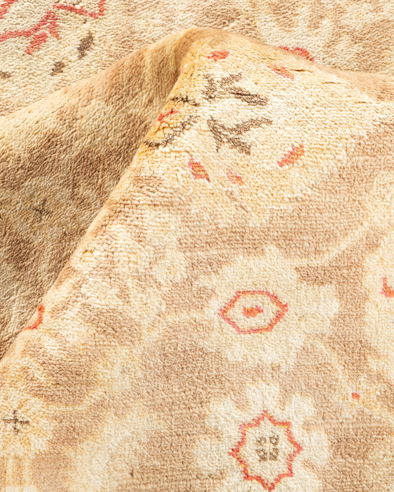 Mogul, One-of-a-Kind Hand-Knotted Area Rug Brown, 4' 4 x 7' 7