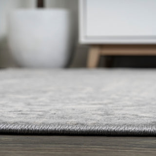 Modern Persian Moroccan Medallion Light Gray 2'x8' Runner Rug