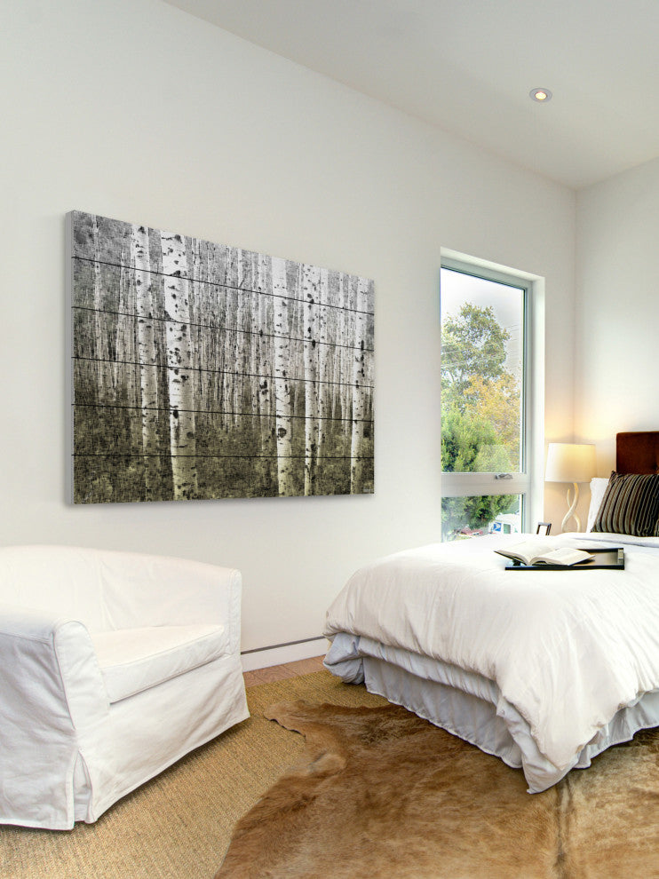 "Aspen Highland" Wall Art on Wood, 45"x30"