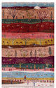 Persian Gabbeh Tribal Hand Knotted Rug 4' 0" X 6' 2" Q9575