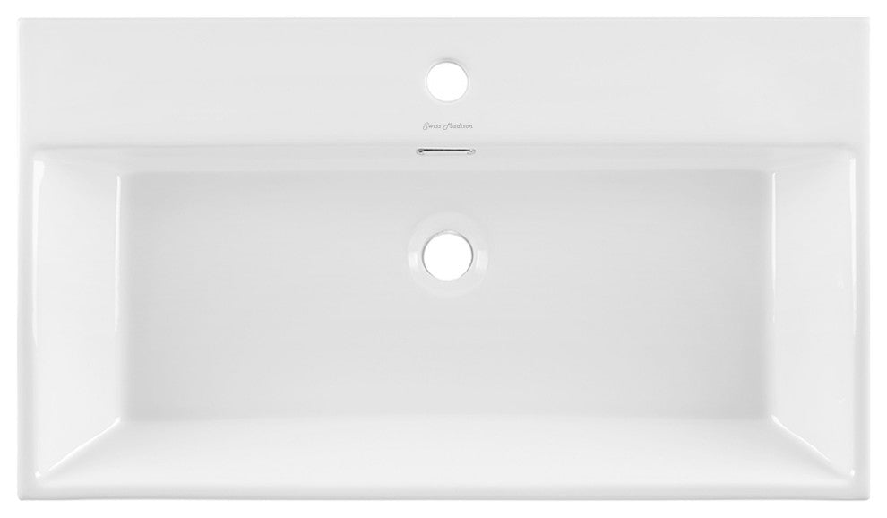 Claire 30" Rectangle Wall-Mount Bathroom Sink