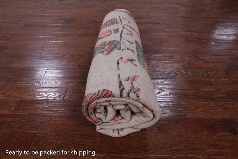 Moroccan Hand Knotted Wool Rug 8' 0" X 10' 2" Q9295