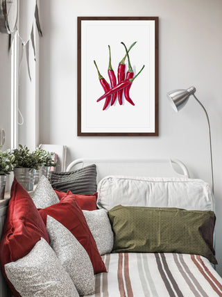 "Keeping It Spicy" Framed Painting Print, 12"x18"