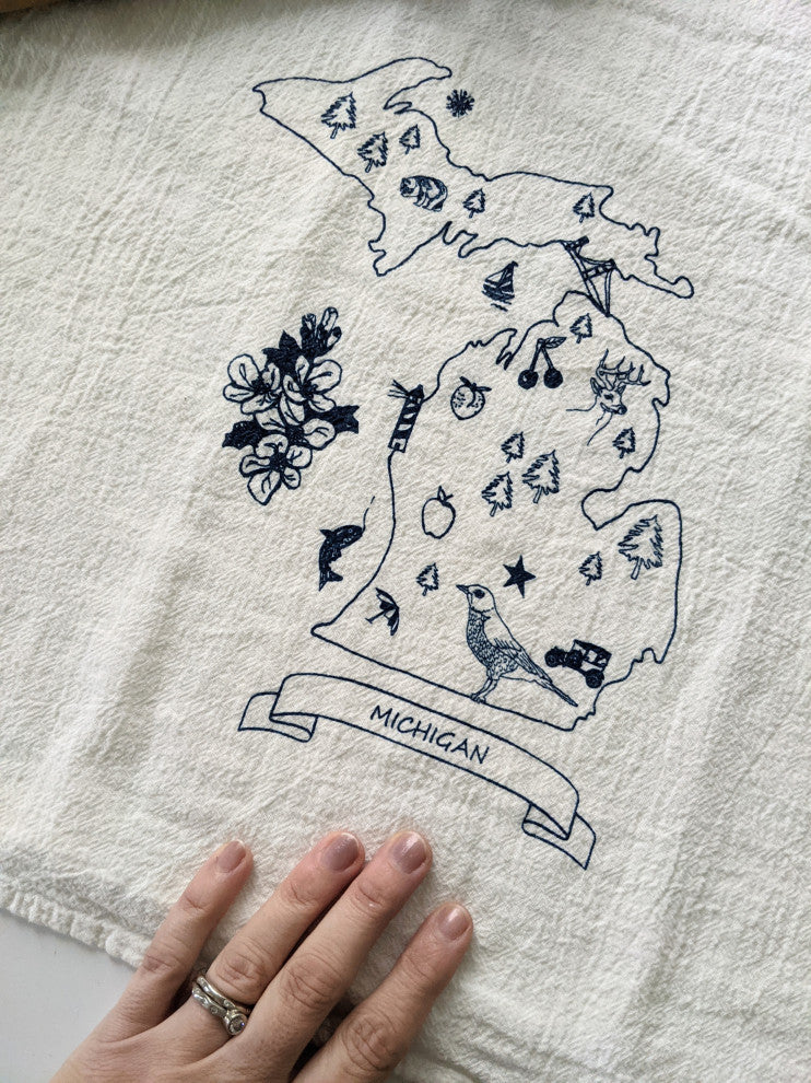 Michigan Tea Towel, Michigan