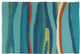 Ocean Waves Indoor Outdoor Area Rug, 22"x34"