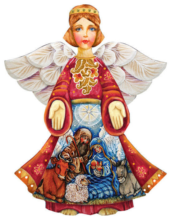 Nativity Christmas Angel Door Hanger