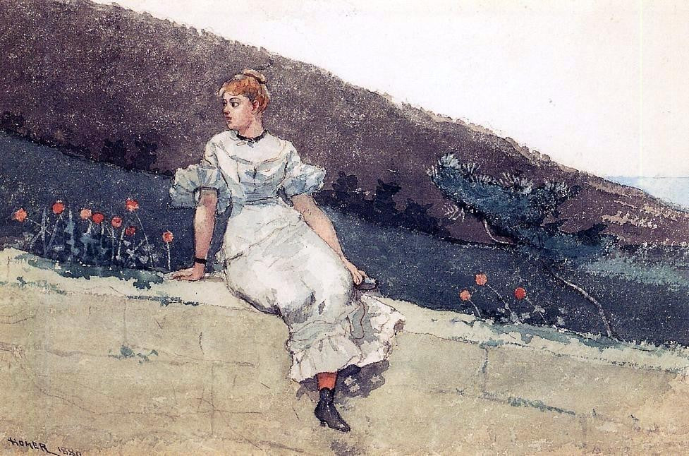 Winslow Homer A Garden Wall Wall Decal