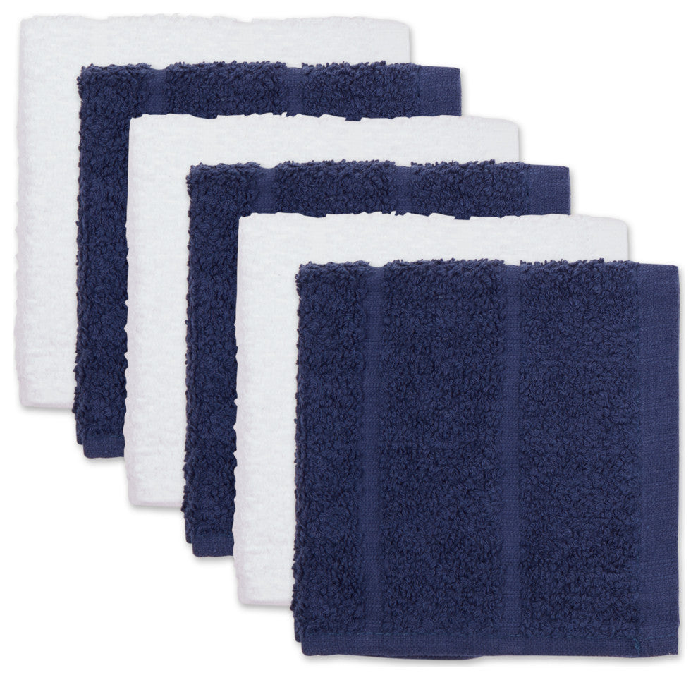 Nautical Blue Basic Chef Terry Dishcloth (Set of 6)