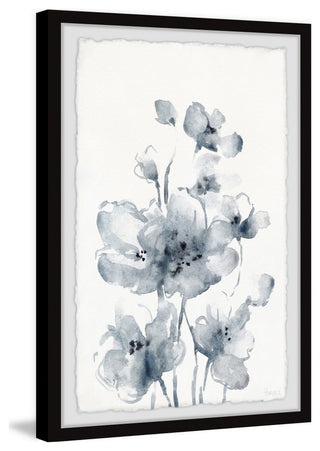 "Melting White Poppies" Framed Painting Print