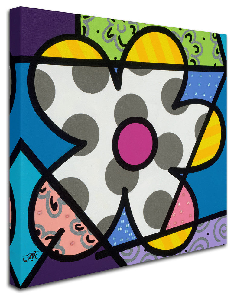 Roberto Rafael 'Big Flower III' Canvas Art