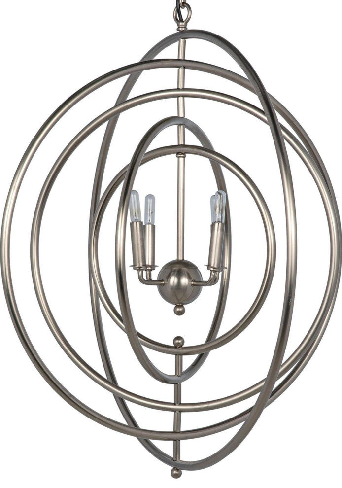 Traditional Antique Silver Pendant Lamp