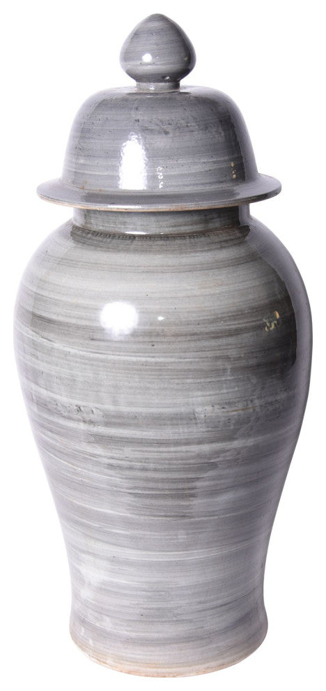 Iron Gray Temple Jar Large