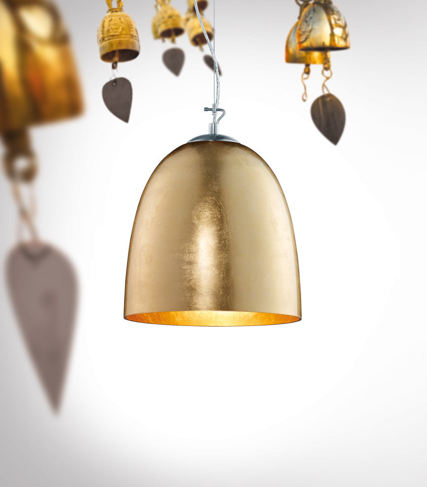 Ontario Pendant, Gold Plated, 13"