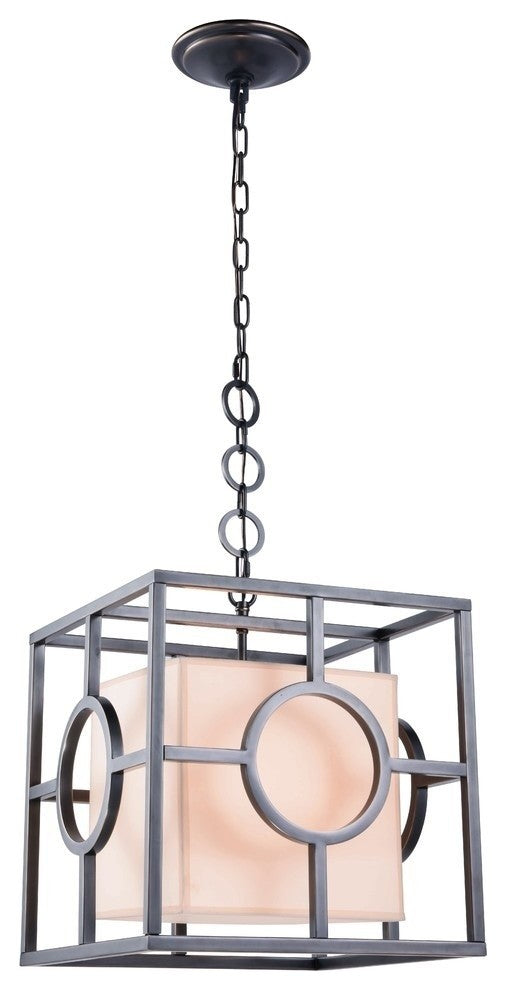 Elegant Lighting Quatro Collection Pendant, Bronze