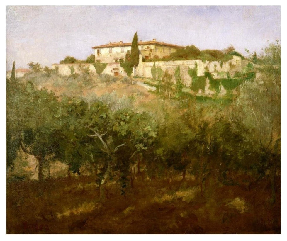"Villa Castellani, 1887" Digital Paper Print by Frank Duveneck, 32"x27"