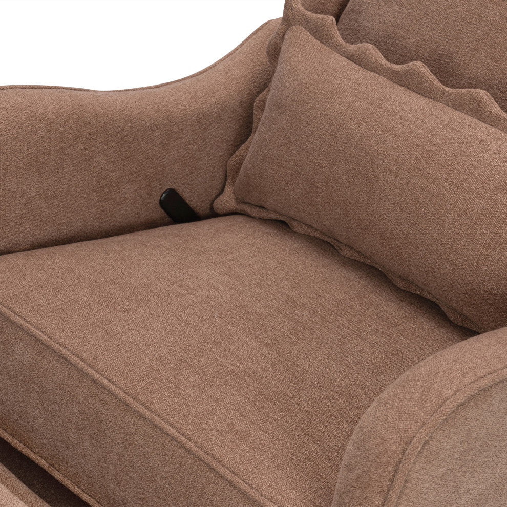 Devon Recliner and Swivel Glider, Performance Dusty Rose Eco-Basketweave