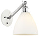Innovations 317-1W-WPC-GBD-751 1-Light Sconce, White and Polished Chrome