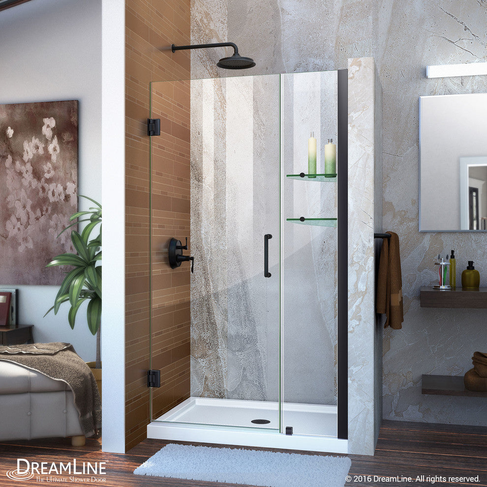 Dreamline Unidoor Min 39" To Max 40" Frameless Hinged Shower Door