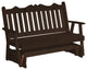 Pine Royal English Glider, Walnut Stain, 5 Foot