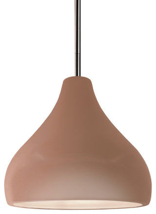 Radiance Small Droplet Pendant, Adobe Frame, Brushed Nickel, Rigid Stem Kit