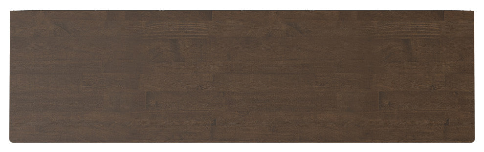 Harper Solid Hardwood 3 Door Sideboard Buffet / Storage Cabinet, Walnut Brown