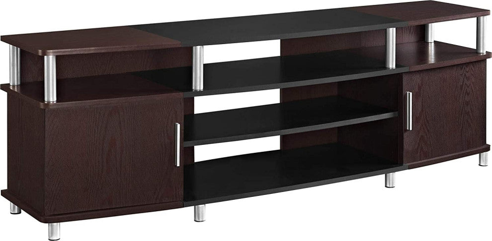 Modern TV Stand for TVs up to 70", Cherry