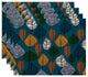 Autumn Leaves Floral Print Placemat, Set of 4, Teal