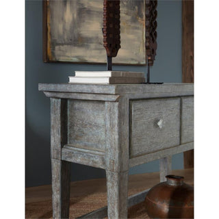 Commerce & Market Stonewashed Wood Console in Blue Finish by Hooker Furniture
