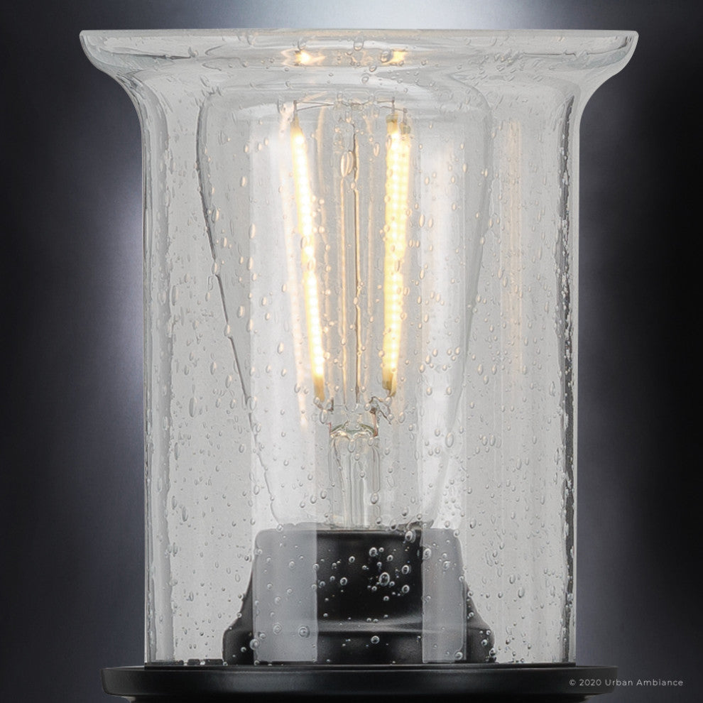 Luxury French Country Bath Vanity Light, Midnight Black, UHP3771