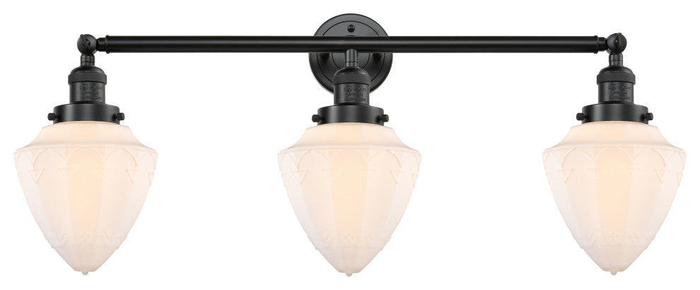 Innovations 205-OB-G661-7-LED 3 Light Bath Vanity Light, Oil Rubbed Bronze
