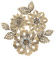 Golden Metallic Flower Wall Decor