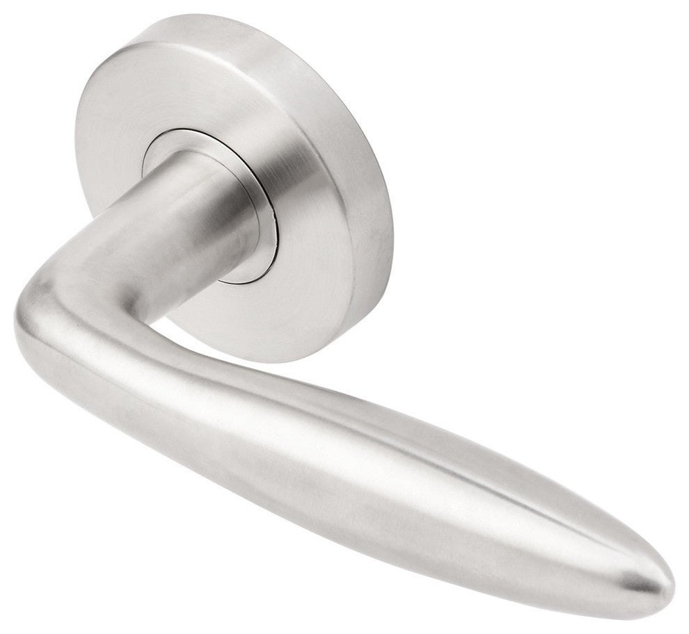 Summer Lever, Tubular Passage, Satin Stainless Steel, 2-3/8" Backset