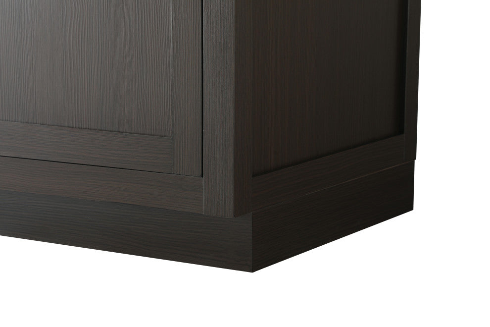Home Living 54" Double Bathroom Vanity, Mocha Brown