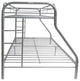 Silver Twin Over Full Size Bunk Bed
