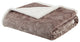 Madison Park Elma Oversized Textured Plush Throw 60x70", Grey