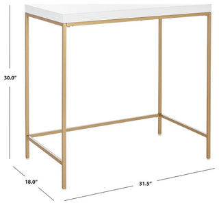 Safavieh Cass Desk, White/Gold