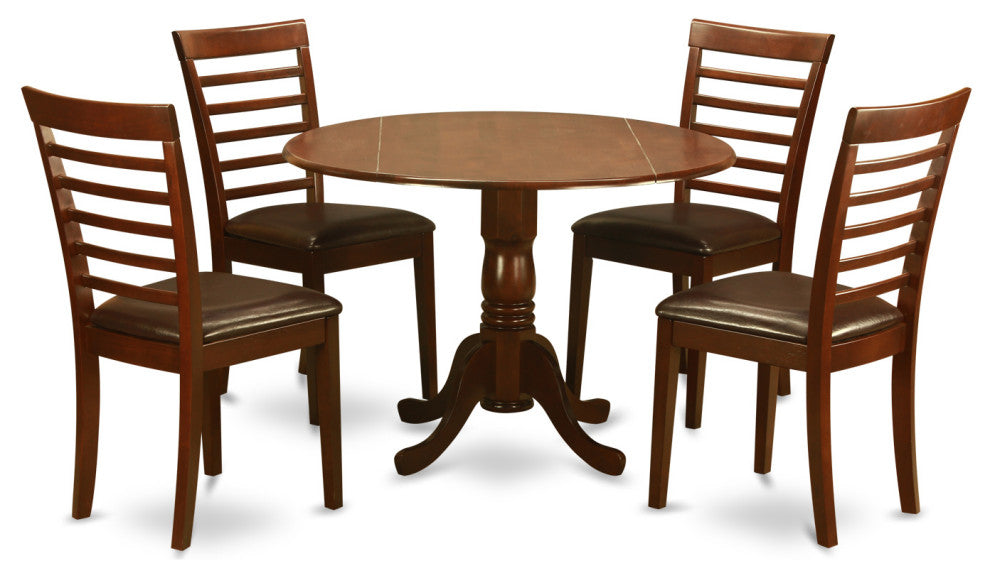 5 Pc Small Kitchen Table And Chairs Set -Small Kitchen Table And 4 Dining Chairs