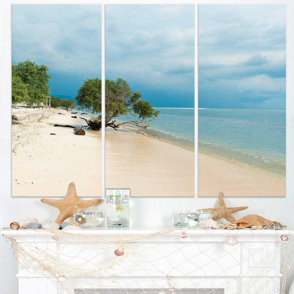 "Beautiful Coastline in Indonesia" Metal Wall Art, 3 Panels, 36"x28"