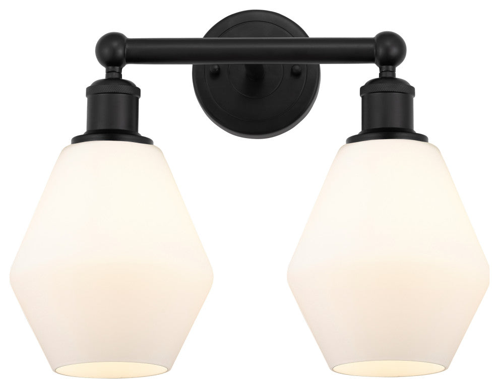 Innovations 616-2W-BK-G651-6 Cindyrella 2 Light Bath Vanity Light, Matte Black