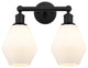 Innovations 616-2W-BK-G651-6 Cindyrella 2 Light Bath Vanity Light, Matte Black