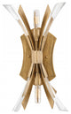 Vida 2-Light Sconce, Burnished Gold