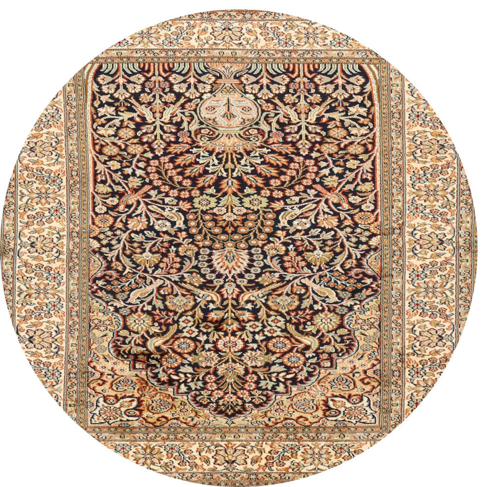 Ahgly Company Indoor Round Traditional Area Rugs, 3' Round