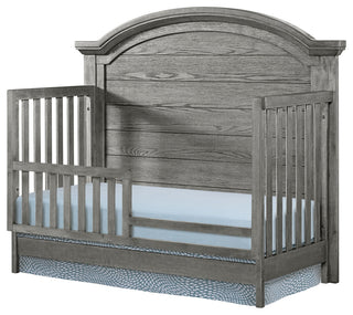 Foundry 56"W Wood Convertible Crib, Pewter