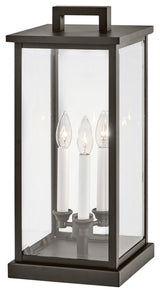 Hinkley Lighting 20017 Weymouth 3 Light 20.25" Tall Pier Mount - Oil Rubbed