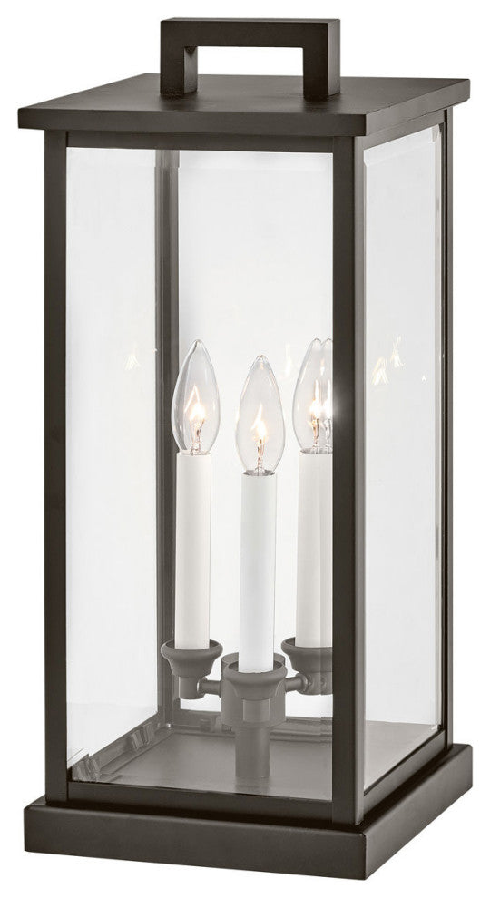 Hinkley Lighting 20017 Weymouth 3 Light 20.25" Tall Pier Mount - Oil Rubbed